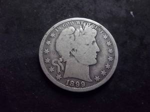 lot 128 image: 1899 Barber Half Dollar
