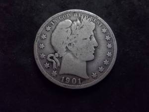 lot 131 image: 1901 Barber Half Dollar
