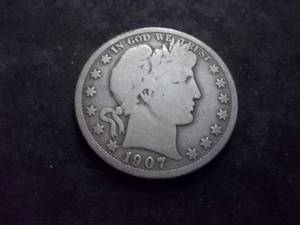 lot 139 image: 1907 D Barber Half Dollar
