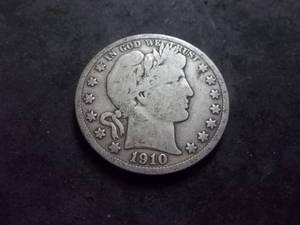 lot 145 image: 1910 S Barber Half Dollar