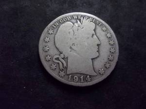 lot 148 image: 1914 S Barber Half Dollar