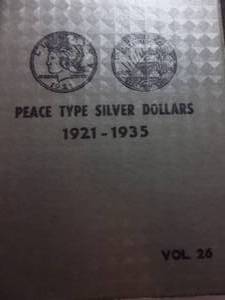 lot 151 image: Peace Dollar Album With Protective Sliders From 1959 High Quality