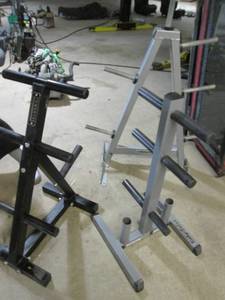 lot 210 image: 3 Weight Racks See Photos
