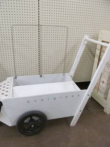 lot 55 image: Evergreen wood display cart