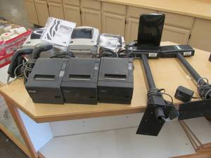 lot 179 image: cash register paper rolls,eepson printers
