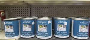 lot 232 image: Valspar paint