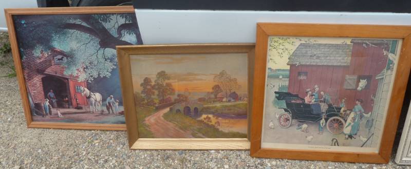 lot 103 image: Large lot of artwork 3 boxes full...