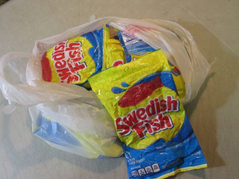 lot 78 image: 8 Bags of Swedish Fish Candy Best b...
