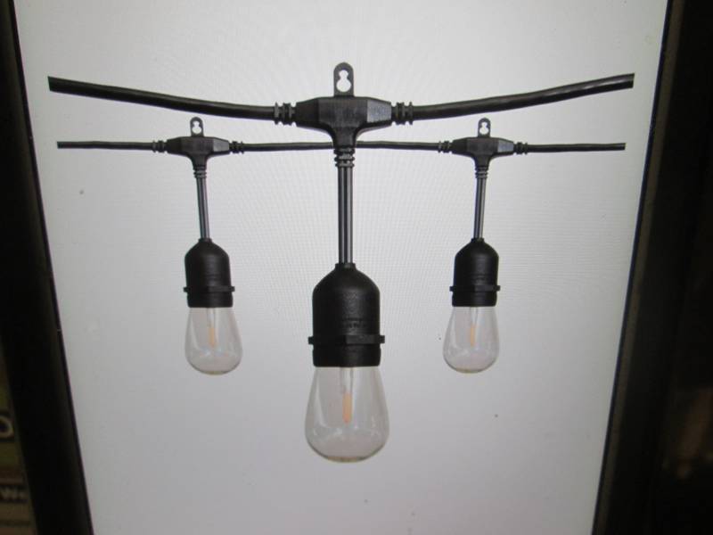 lot 233 image: 24 ft 12-Light Filament LED String ...