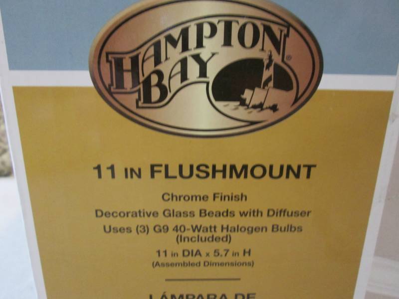 lot 272 image: Hampton Bay 11 Flushmount Chrome F...
