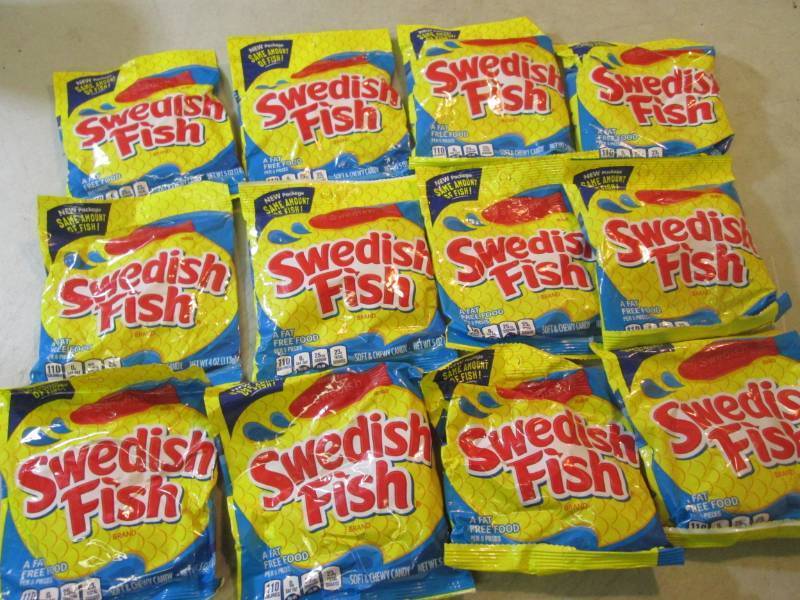 lot 117 image: 12 Bags of Swedish Fish Candy Best ...