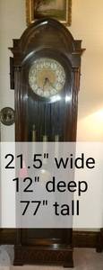 lot 2 image: Gothic Grandfather Clock by Colonial