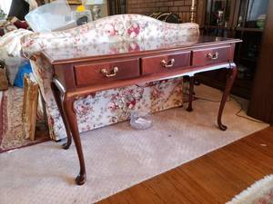 lot 58 image: Cherry Library Sofa Table