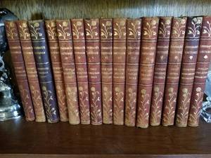 lot 92 image: Collectible Leather Bound Book Set-  Stoddards Lectures Vol. I-IX with 4 Special Additions and Several Repeats