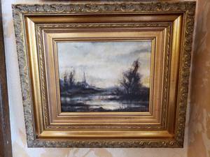 lot 145 image: Original Oil Painting on Canvas Landscapes by Robert Peterson, Lot of 2