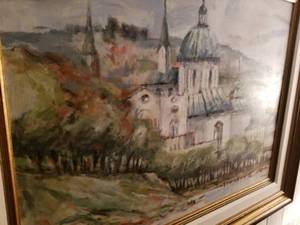 lot 147 image: Robert Peterson Original Oil Painting- Cathedral Amongst the Trees