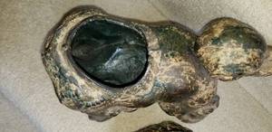 lot 157 image: Iron Foo Dog Incense Burner