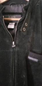 lot 167 image: Members Only Black Suede Jacket, Size M