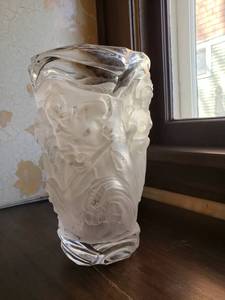 lot 176 image: Heavy Lead Glass, Signed Art Glass and Cut Glass Vase Collection, Lot of 3