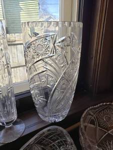 lot 177 image: Sparkling Cut Glass Serving Pieces, Lot of 14