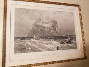 lot 205 image: Birket Foster Engraving - The Bass Rock
