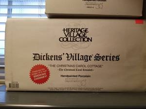 lot 211 image: Department 56 Christmas Village Dickens Village Lot 1