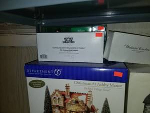lot 212 image: Department 56 Christmas Village Dickens Village Lot 2