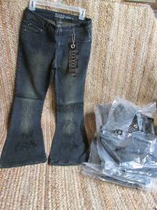 lot 204 image: Assorted Size Ladies Y.O.Y.O. Jeans With Detail See Photos NIP (Sizes 1, 3, 5, 7, 9, 11, 13) 7C