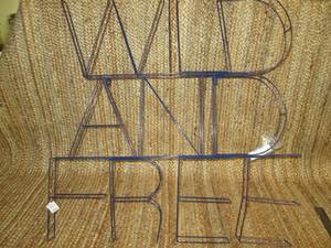 lot 216 image: Wild And Free Wall Art With Hardware 10C