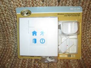 lot 218 image: Wireless 4 Channel Doorbell & Alert Center Kit 10B