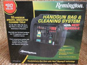lot 244 image: Remington Handgun Bag & Cleaning Sy...