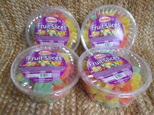 lot 281 image: (4) Zachary Fruit Slices (32ozEa.)...