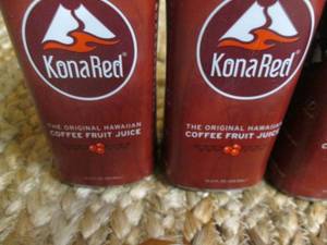 lot 287 image: (4) 10.5 oz. KonaRed Coffee Fruit J...