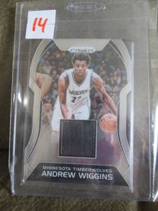 lot 14 image: Andrew Wiggins Jersey Card