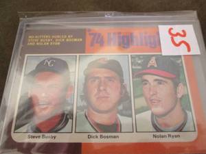 lot 35 image: 1975 Topps Nolan Ryan Cards