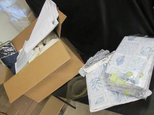 lot 322 image: Table Clothes With Plastic Covering...