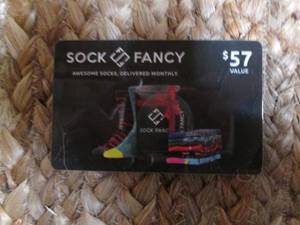 lot 352 image: $57 Gift Card For Sock Fancy (Aweso...