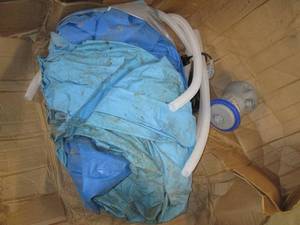 lot 364 image: Used Open Box Outdoor Pool With Pump Untested