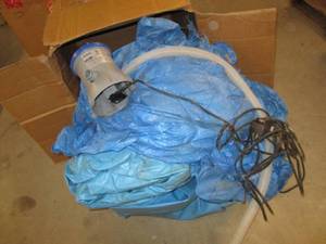 lot 365 image: Used Open Box Outdoor Pool With Pump Untested