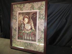 lot 388 image: Very Pretty Angel Framed Artwork 4...
