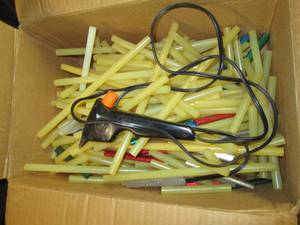 lot 394 image: Glue Gun With A Variety of Glue Sti...