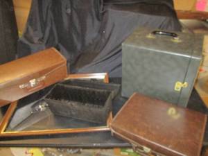lot 414 image: Frame With Glass, (1) Empty Carry C...
