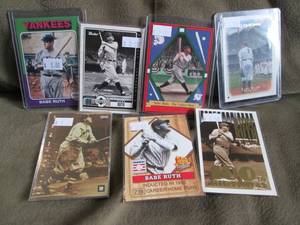 lot 71 image: Babe Ruth Cards