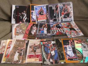 lot 86 image: Tim Duncan Cards