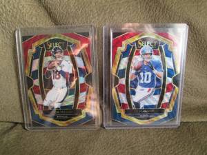 lot 99 image: Peyton & Eli Manning Cards