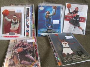 lot 101 image: (25) Allen Iverson Cards
