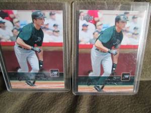lot 124 image: (2) Rocco Baldelli Rookie Cards