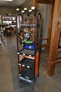 lot 50 image: Black Rolling Display Rack