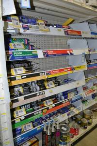 lot 101 image: (6) Store Shelving Bin Racks