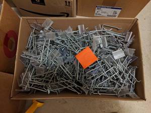 lot 92 image: Large Box of Assorted Pegboard Peghooks
